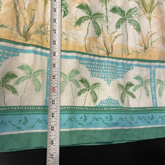 NWT London Times Shift Dress Size 10 Tropical Print Linen Pockets Sleeveless - Picture 5 of 11